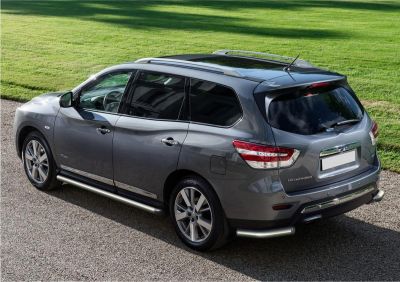 RIVAL RIVAL R.4121.005 Защита порогов d76 + комплект крепежа, RIVAL, Nissan Pathfinder 2014-2016 (R.4121.005)