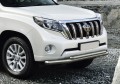 RIVAL RIVAL R.5704.007 Защита переднего бампера d76+d57 + комплект крепежа, RIVAL, Toyota Land Cruiser Prado 2009-2013-2017 (R.5704.007)