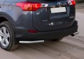 RIVAL RIVAL R.5712.015 Защита заднего бампера d57 уголки + комплект крепежа, RIVAL, Toyota Rav 4 2013-2015 (R.5712.015)