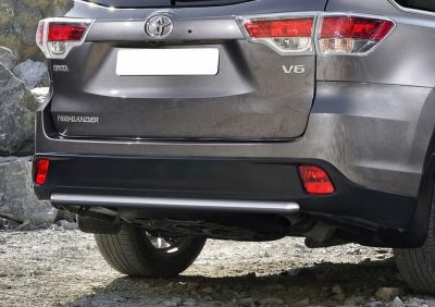 RIVAL RIVAL R.5715.008 Защита заднего бампера d57 + комплект крепежа, RIVAL, Toyota Highlander 2014-2017- (R.5715.008)