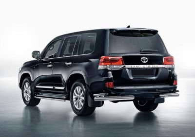 Rival R5717008 Toyota Land Cruiser 200 (2015-) Защита заднего бампера d76d42 Уголки