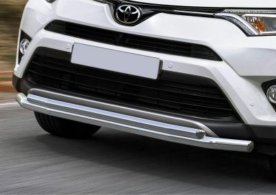 RIVAL RIVAL R.5718.001 Защита переднего бампера d57+d42 + комплект крепежа, RIVAL, Toyota Rav 4 2015- (R.5718.001)