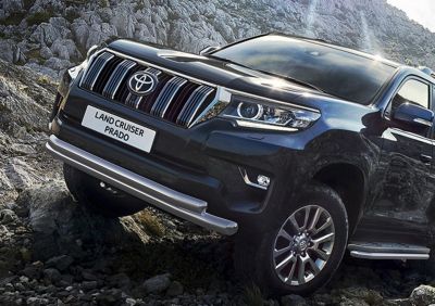 RIVAL RIVAL R.5721.008 Защита переднего бампера d76+75x42 овал + комплект крепежа, RIVAL, Toyota Land Cruiser 150 Prado 201 (R.5721.008)