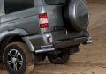 RIVAL RIVAL R.6301.008 Защита заднего бампера d76+d42 уголки + комплект крепежа, RIVAL, UAZ Patriot 2005-2014 (R.6301.008)