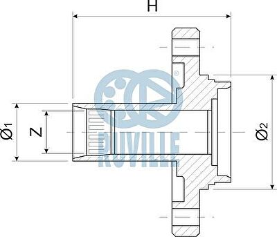 Ruville 486800 ступица колеса на NISSAN ALMERA I Hatchback (N15)