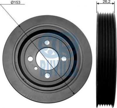 Ruville 518401 ременный шкив, коленчатый вал на HYUNDAI ACCENT II седан (LC)