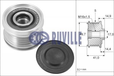 RUVILLE Механизм свободного хода генератора 55169 (55169)