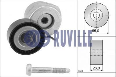 Ruville 55237 натяжная планка, поликлиновой ремень на LANCIA YPSILON (312, 846)