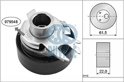 Ruville 55248 натяжной ролик, поликлиновой ремень на FORD FIESTA фургон (FVD)