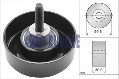 Ruville 55259 паразитный / ведущий ролик, поликлиновой ремень на FORD FOCUS (DAW, DBW)