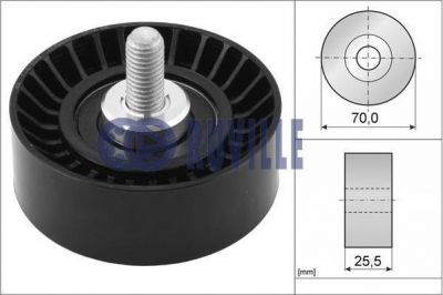 RUVILLE Паразитный / ведущий ролик, поликлиновой ремень FORD FOCUS (DAW, DBW) 1.8 16V (1049577, 55275)