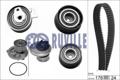 Ruville 55306721 водяной насос + комплект зубчатого ремня на OPEL CALIBRA A (85_)