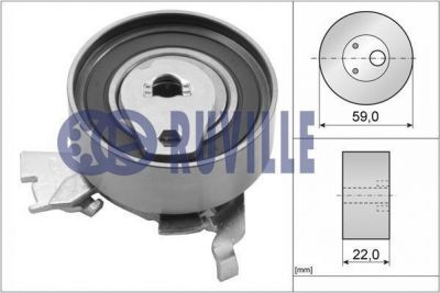 RUVILLE Ролик ремня ГРМ OPEL OMEGA A/VECTRA A/KADETT E (5636429, 55315)