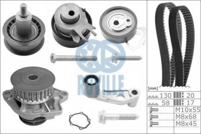 Ruville 55456711 водяной насос + комплект зубчатого ремня на VW GOLF IV (1J1)