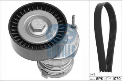 Ruville 5547580 поликлиновой ременный комплект на VW CADDY II пикап (9U7)