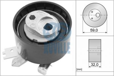 Ruville 55641 натяжной ролик, ремень грм на RENAULT MEGANE III купе (DZ0/1_)