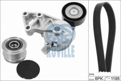 Ruville 5571680 поликлиновой ременный комплект на VW GOLF IV (1J1)