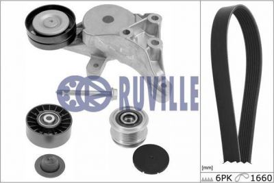 Ruville 5573180 поликлиновой ременный комплект на VW BORA универсал (1J6)