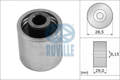 RUVILLE Ролик ремня ГРМ AUDI A4/VW PASSAT/SKODA OCTAVIA 2.0 03- (06D109244E, 55773)