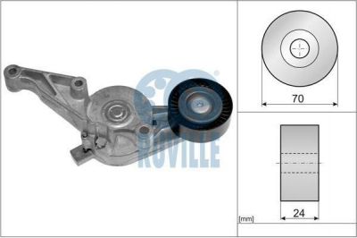 RUVILLE Ролик натяжной VW Passat B6/Golf V/T5/AD A3/SKODA (03G903315C, 55790)