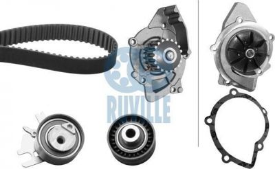 RUVILLE Насос водяной с комплектом ремня ГРМ (55973701)