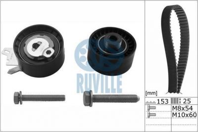 Ruville 5597770 Комплект ремня ГРМ CITROEN C4/C5/PEUGEOT 307/407 1.8/2.0 16V 04-