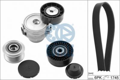 Ruville 5599880 поликлиновой ременный комплект на FORD MONDEO IV седан (BA7)