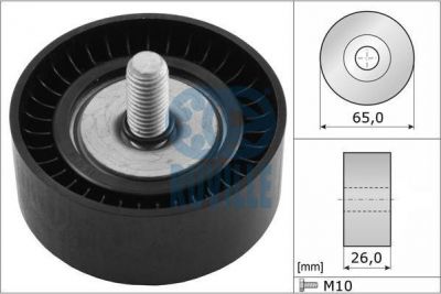 RUVILLE Ролик ремня приводного VAG BDB/BMJ/BUB/CDVA/AGZ/AXZ/BLV/BUB/BWS (022 145 276 C, 56315)