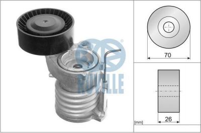 Ruville 56318 натяжитель ремня, клиновой зубча на SKODA FABIA Combi