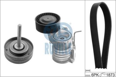 Ruville 5631880 поликлиновой ременный комплект на SKODA FABIA Combi