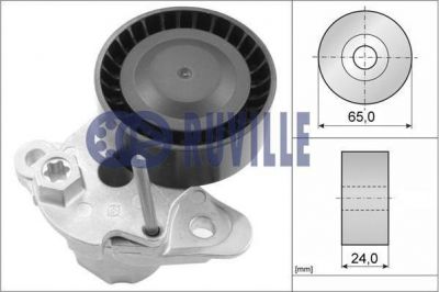 Ruville 56388 натяжная планка, поликлиновой ремень на SKODA SUPERB (3V3)