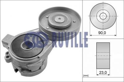 Ruville 56409 натяжная планка, поликлиновой ремень на SAAB 900 II купе