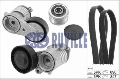 Ruville 5655381 поликлиновой ременный комплект на VOLVO V50 (MW)