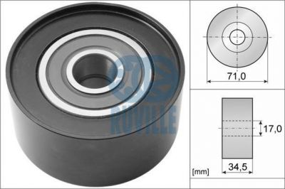 Ruville 57074 паразитный / ведущий ролик, поликлиновой ремень на MAZDA CX-7 (ER)