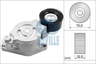 Ruville 57084 натяжная планка, поликлиновой ремень на MAZDA 3 (BL)