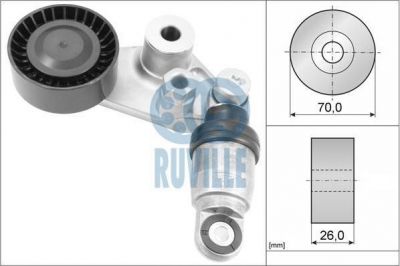 RUVILLE Натяжитель ремня, клиновой зубчатый ремень (57506)