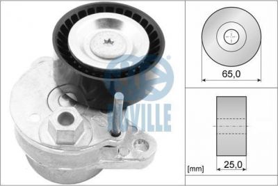 Ruville 57528 натяжная планка, поликлиновой ремень на MERCEDES-BENZ CLS (C218)