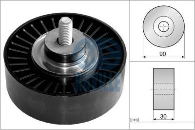 Ruville 57608 паразитный / ведущий ролик, поликлиновой ремень на 3 Touring (E91)
