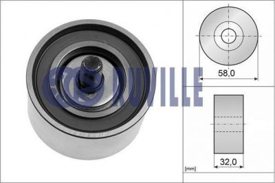 Ruville 58409 паразитный / ведущий ролик, зубчатый ремень на KIA SPORTAGE (JE_, KM_)