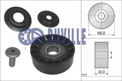 Ruville 58438 паразитный / ведущий ролик, поликлиновой ремень на HYUNDAI i30 (GD)