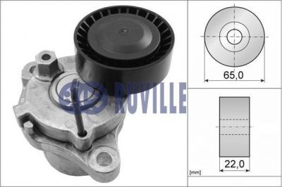 Ruville 58458 натяжная планка, поликлиновой ремень на HYUNDAI ix20 (JC)