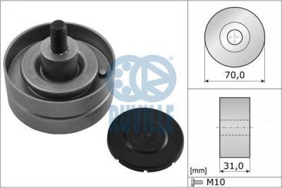 Ruville 58863 паразитный / ведущий ролик, поликлиновой ремень на DAF XF 95