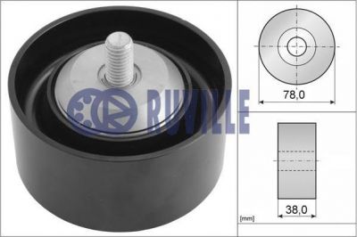Ruville 58923 паразитный / ведущий ролик, поликлиновой ремень на VOLVO FE