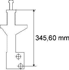 SACHS 170 160 Амортизатор передний L=R газ VW B4 (357413031L)