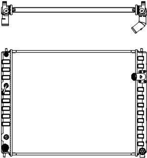 Sakura 3251-8501 радиатор, охлаждение двигателя на INFINITI EX