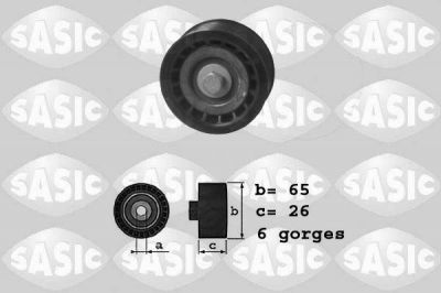 Sasic 1620054 паразитный / ведущий ролик, поликлиновой ремень на PEUGEOT BOXER автобус