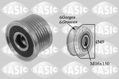 Sasic 1674003 ременный шкив, генератор на NISSAN PRIMASTAR автобус (X83)