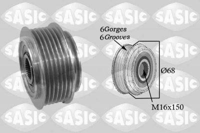 Sasic 1676009 ременный шкив, генератор на VW LT 28-46 II c бортовой платформой/ходовая часть (2DC, 2DF, 2