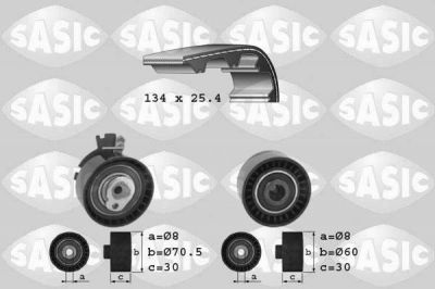 Sasic 1750006 комплект ремня грм на CITROEN BERLINGO (B9)