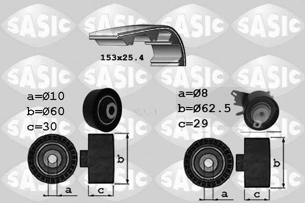 Sasic 1750028 комплект ремня грм на PEUGEOT EXPERT Tepee (VF3V_)